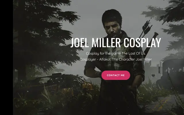 Лендинг Joel Miller Cosplay
